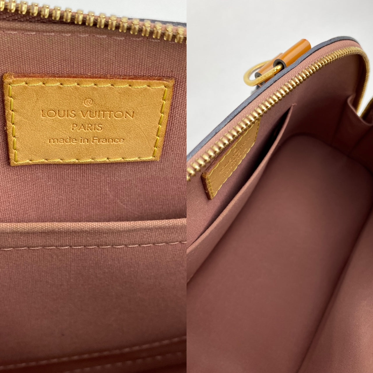 Sac à main Louis Vuitton Vernis Alma BB Rose Velours M91585 d'occasion