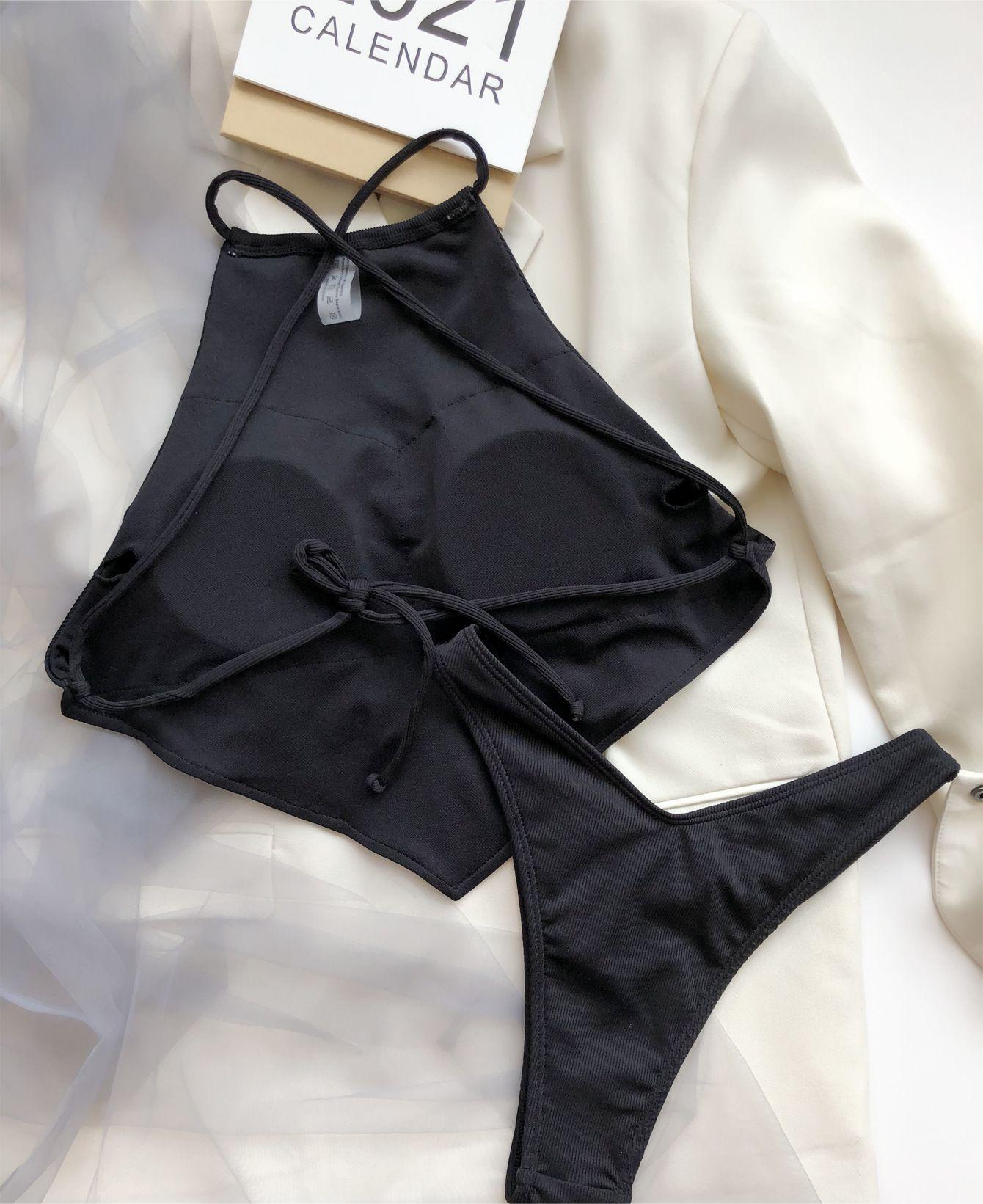 Bellyband Bikini Split Small Sunken Stripe Swimsuit Swimsuit