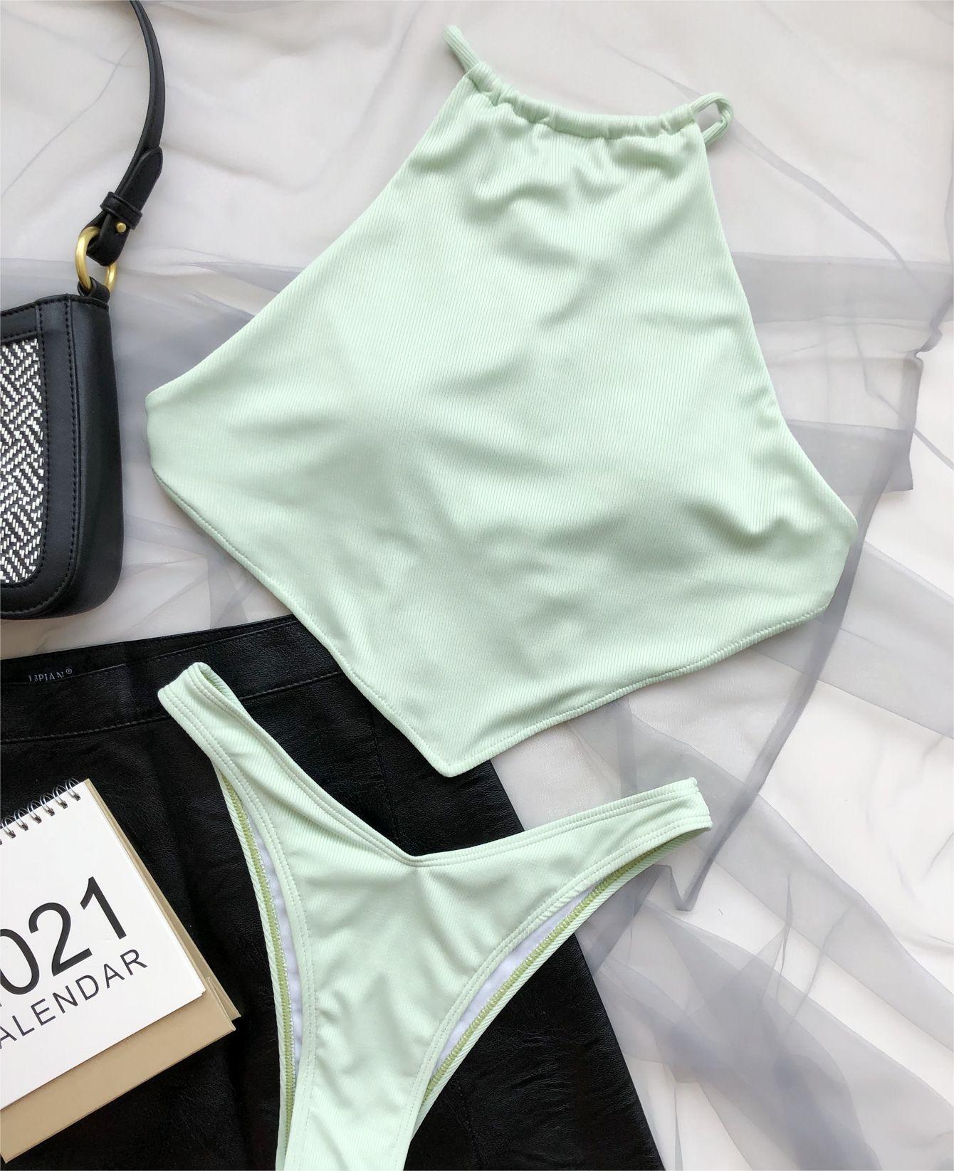 Bellyband Bikini Split Small Sunken Stripe Swimsuit Swimsuit