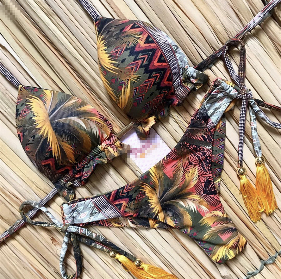 Swimsuit Floral Vintage Bikini Sexy Swimwear