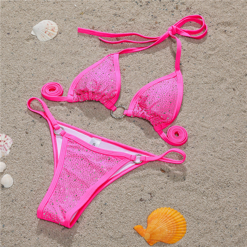 Sexy Bikini Diamond Women Swimsuit Split Swimsuit