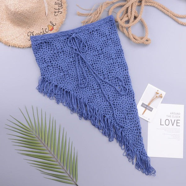 Crochet cover up skirt