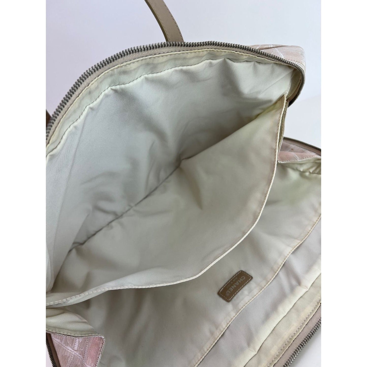 Chanel Canvas Nylon Travel Briefcase Attache Bag