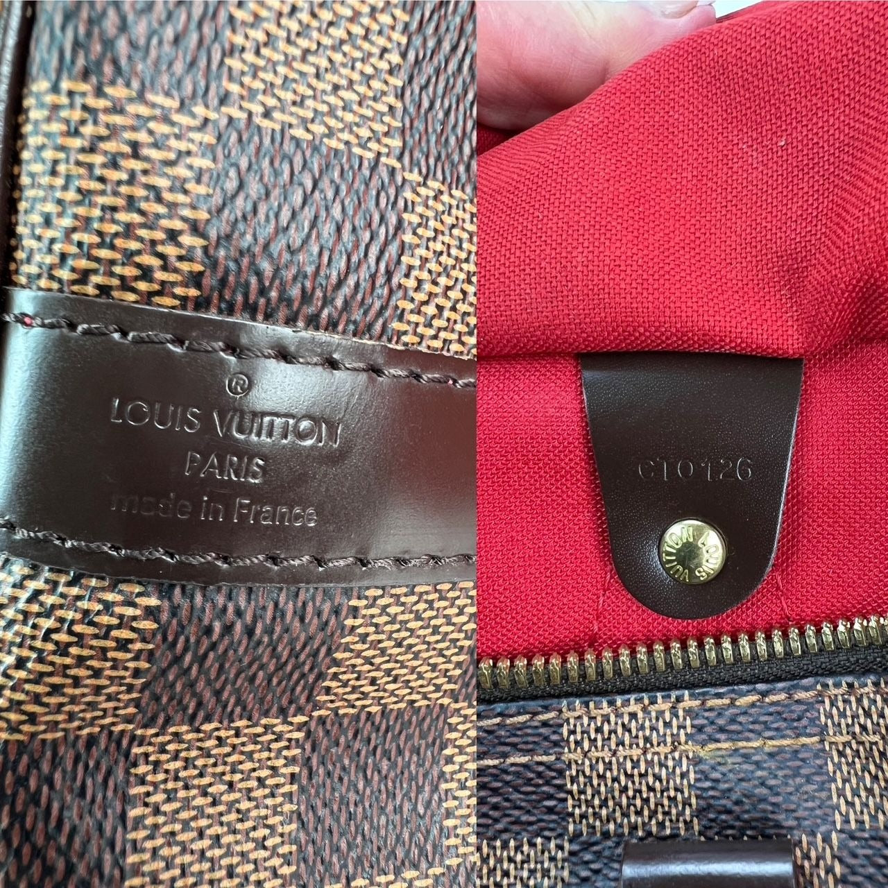 LOUIS VUITTON Speedy 30 Bandouliere Damier Ebene Satchel Sac à main
