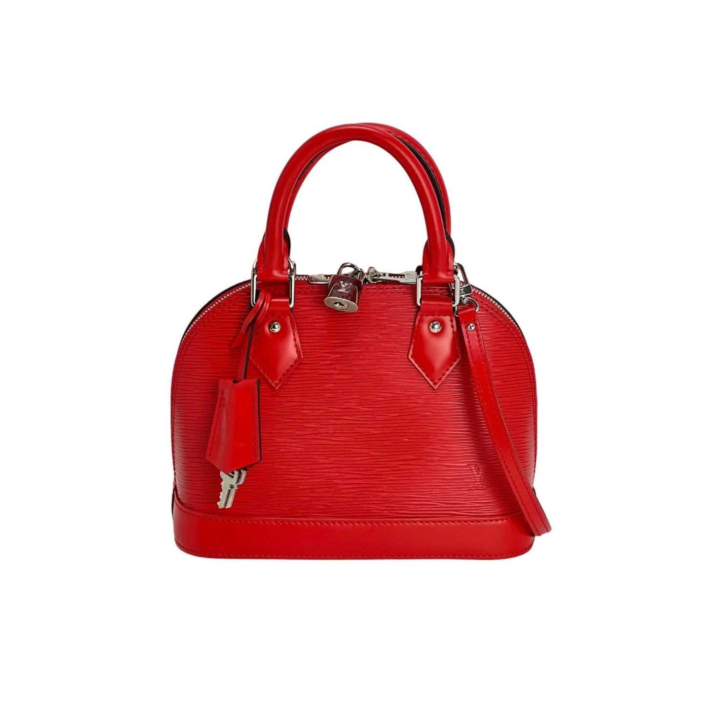 LOUIS VUITTON Alma BB Epi Coquelicot Shoulder Bag