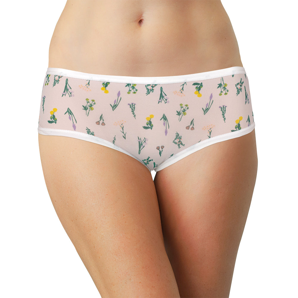 Flirty White Mesh Hipster – Comfy Fit XS–2X