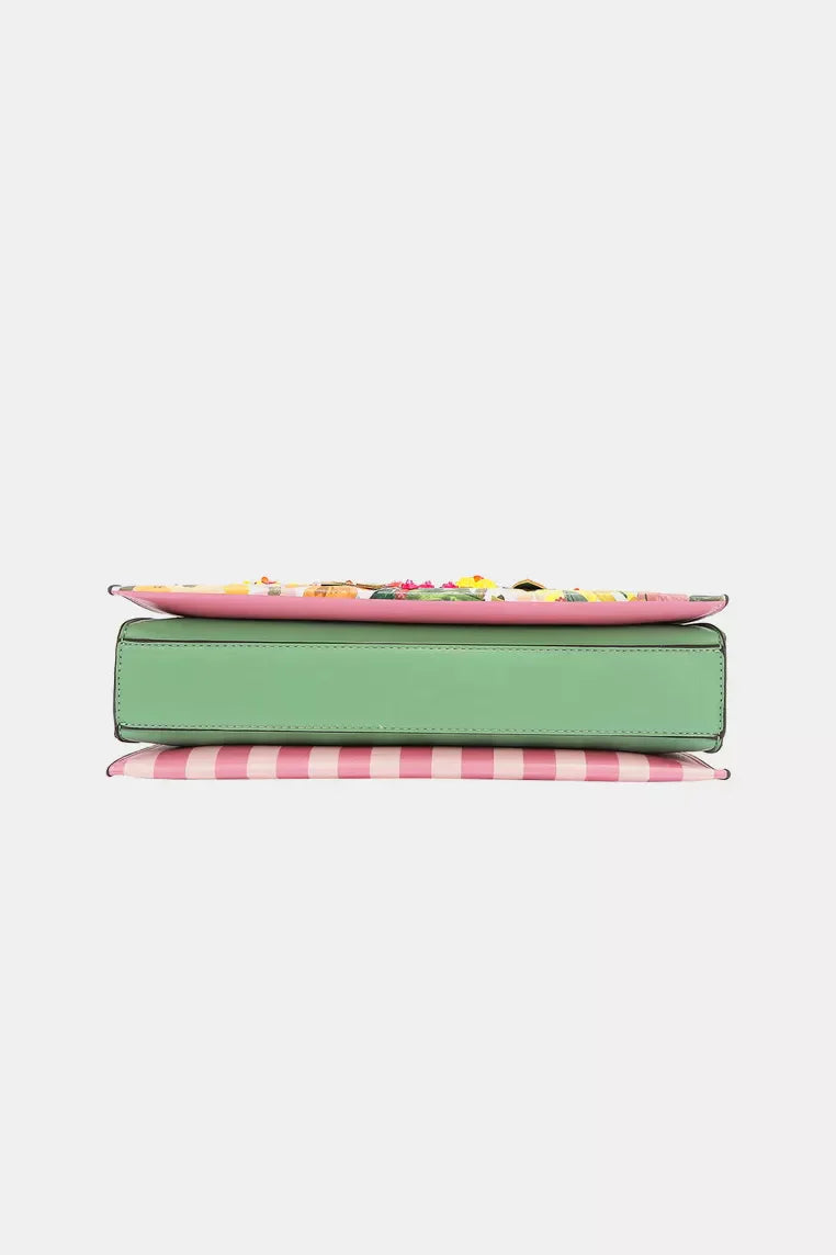 Nicole Lee USA Dreams Blossom 3D Floral Shoulder Bag