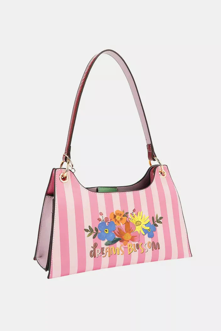 Nicole Lee USA Dreams Blossom 3D Floral Shoulder Bag
