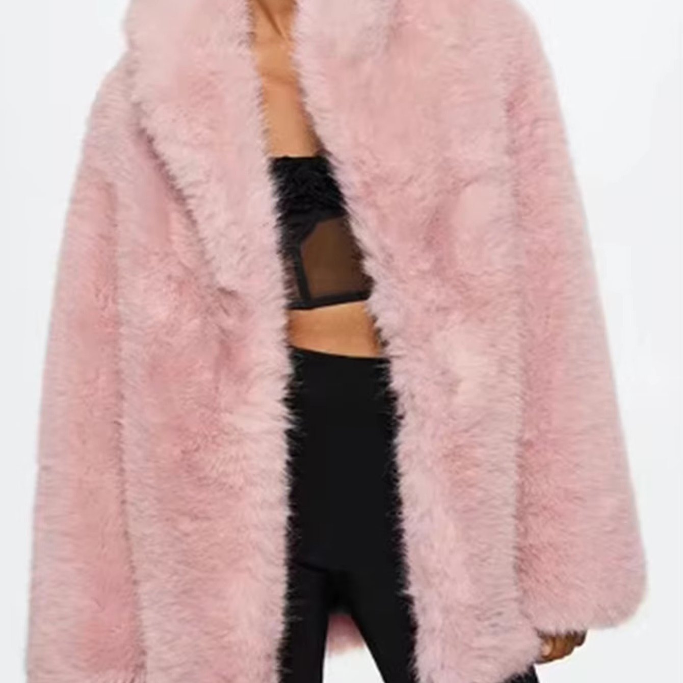 Elegant Sophisticated Formal Wear V-neck Winter Coat