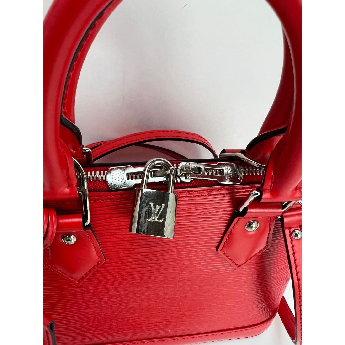 LOUIS VUITTON Alma BB Epi Coquelicot Shoulder Bag