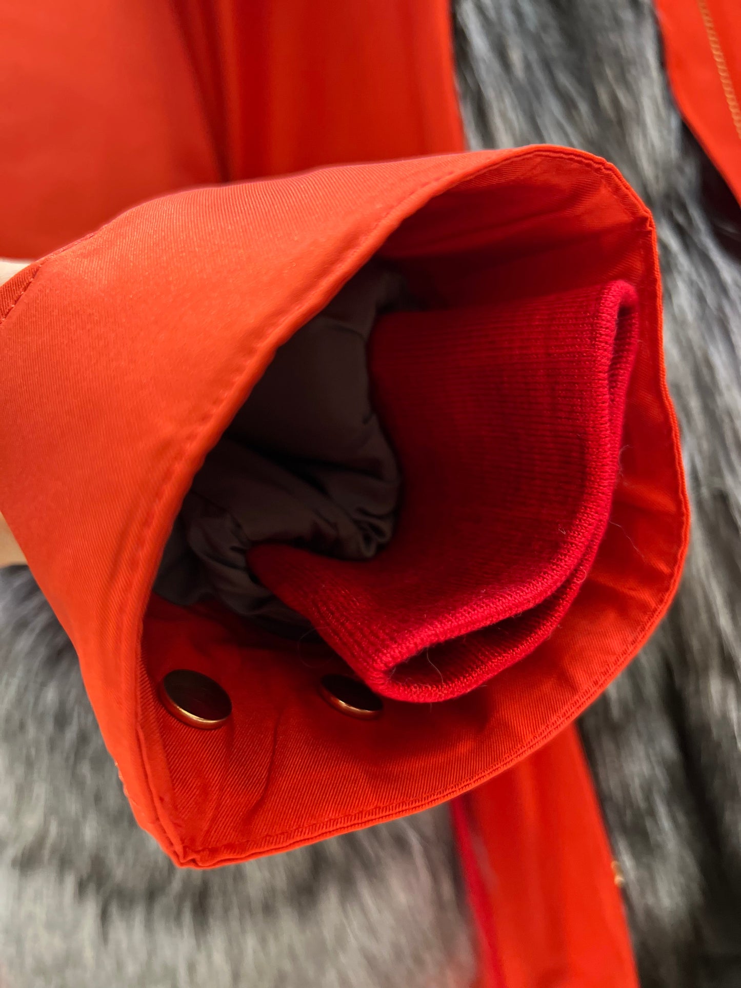Genuine Silver Fox Fur Rabbit Fur Insulated Parka