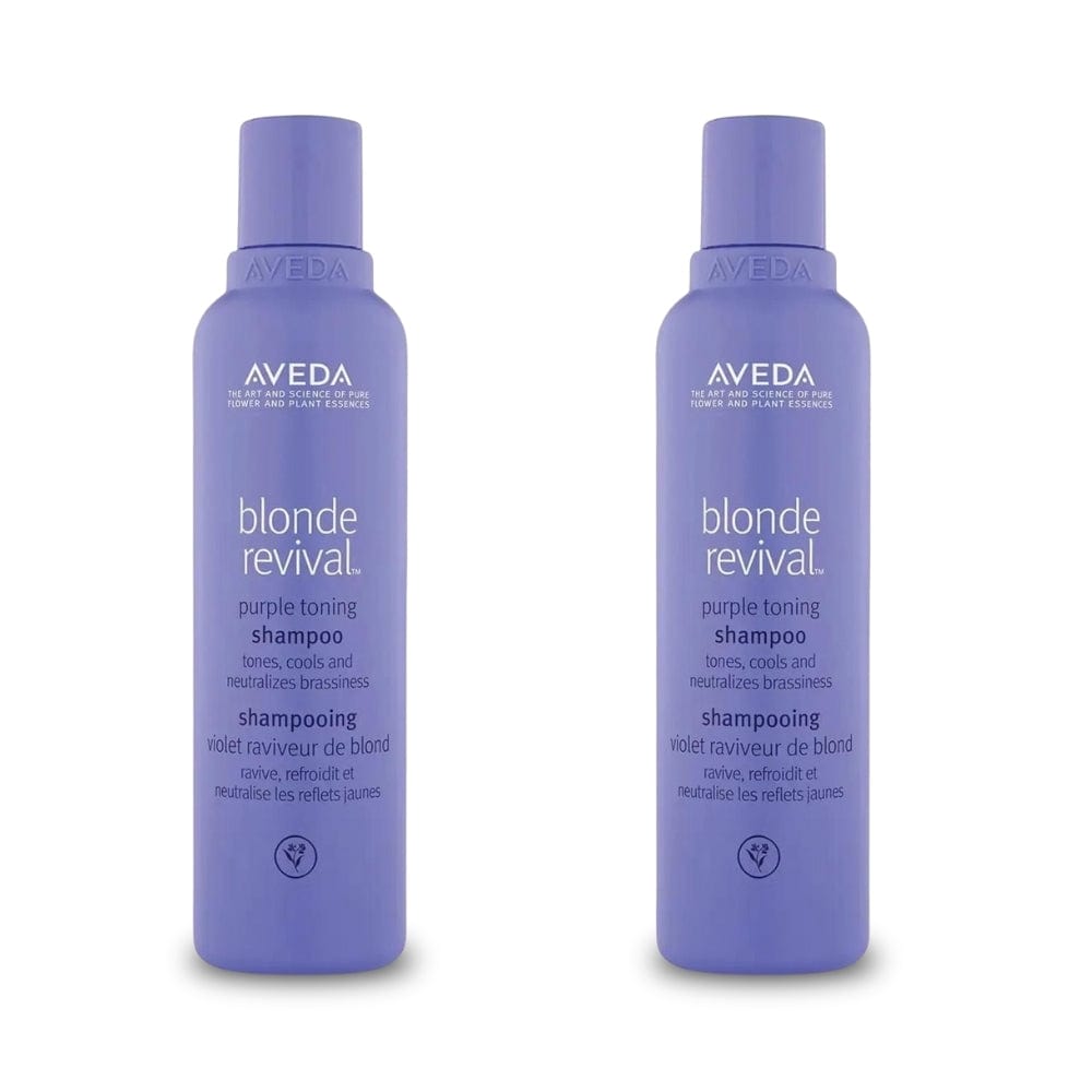 Shampoing violet sans sulfate Aveda Blonde Revival 200 ml - Lot de 2
