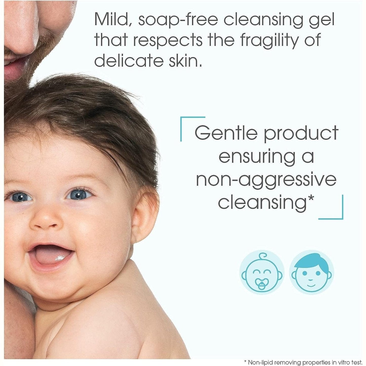 Bioderma Abcderm Foaming Baby & Child Hair and Body Cleansing Gel 1 L -2 Pack