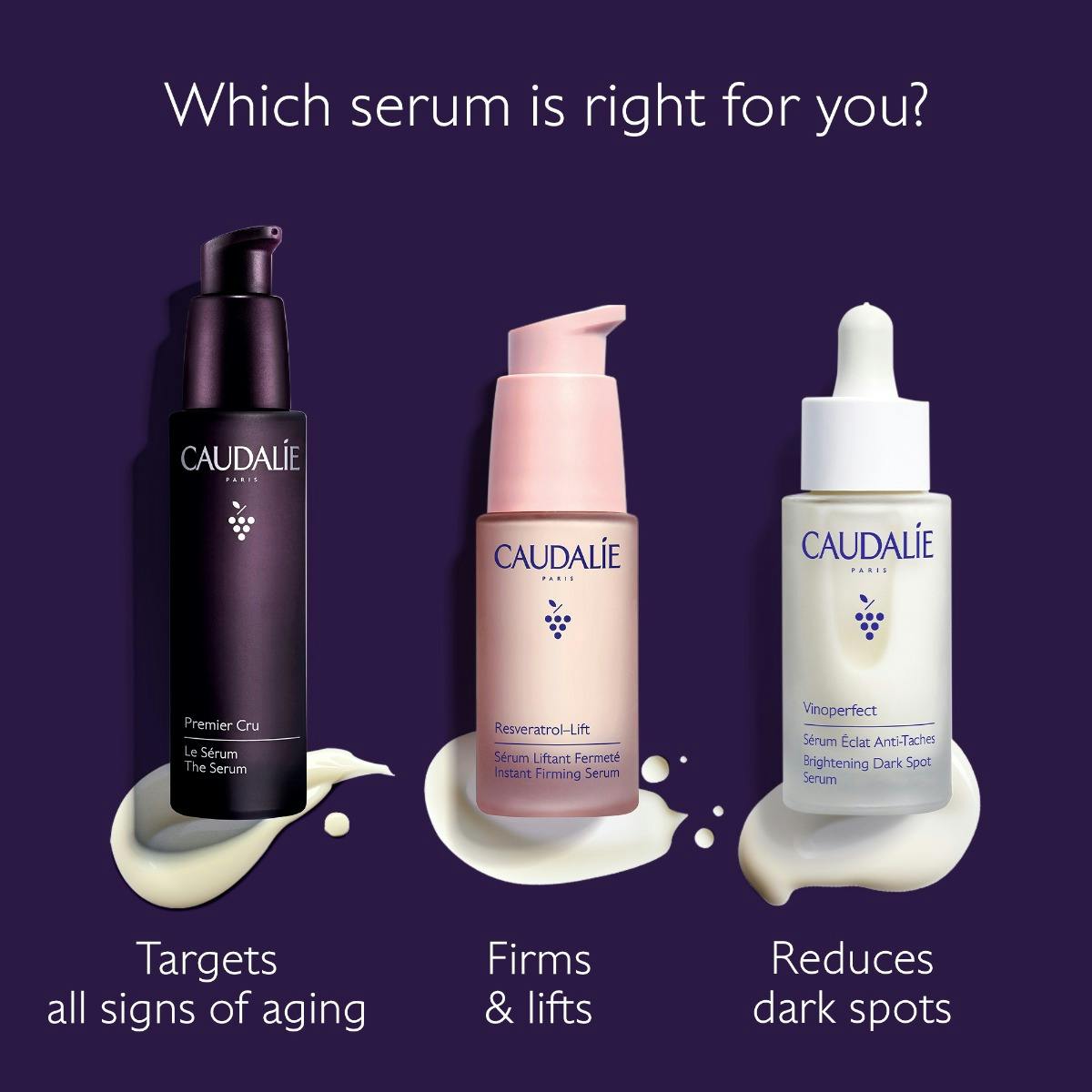 Caudalie Premier Cru Anti-Aging Serum with Niacinamide and Hyaluronic Acid 30 ml -NEW