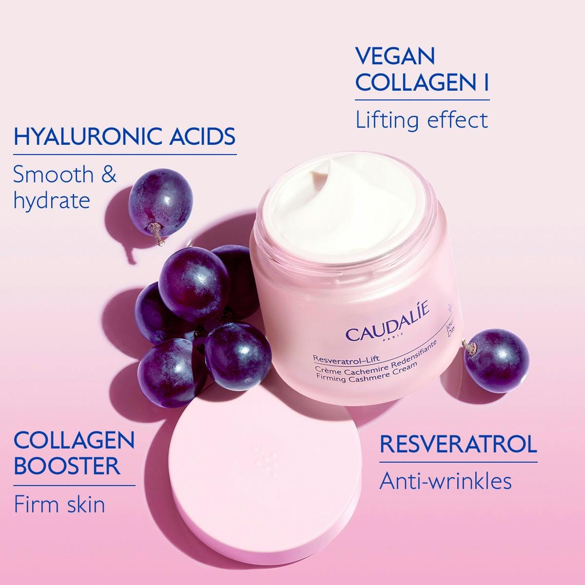 Caudalie Resveratrol Lift Face Lifting Cashmere Cream 50 ml