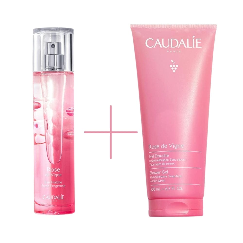 Caudalie Rose de Vigne Parfum Frais 50 ml & Gel Douche Rose de Vigne 200 ml
