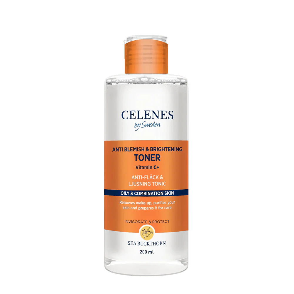 Celenes by Sweden Lotion tonique anti-imperfections et éclaircissante à l'argousier 200 ml