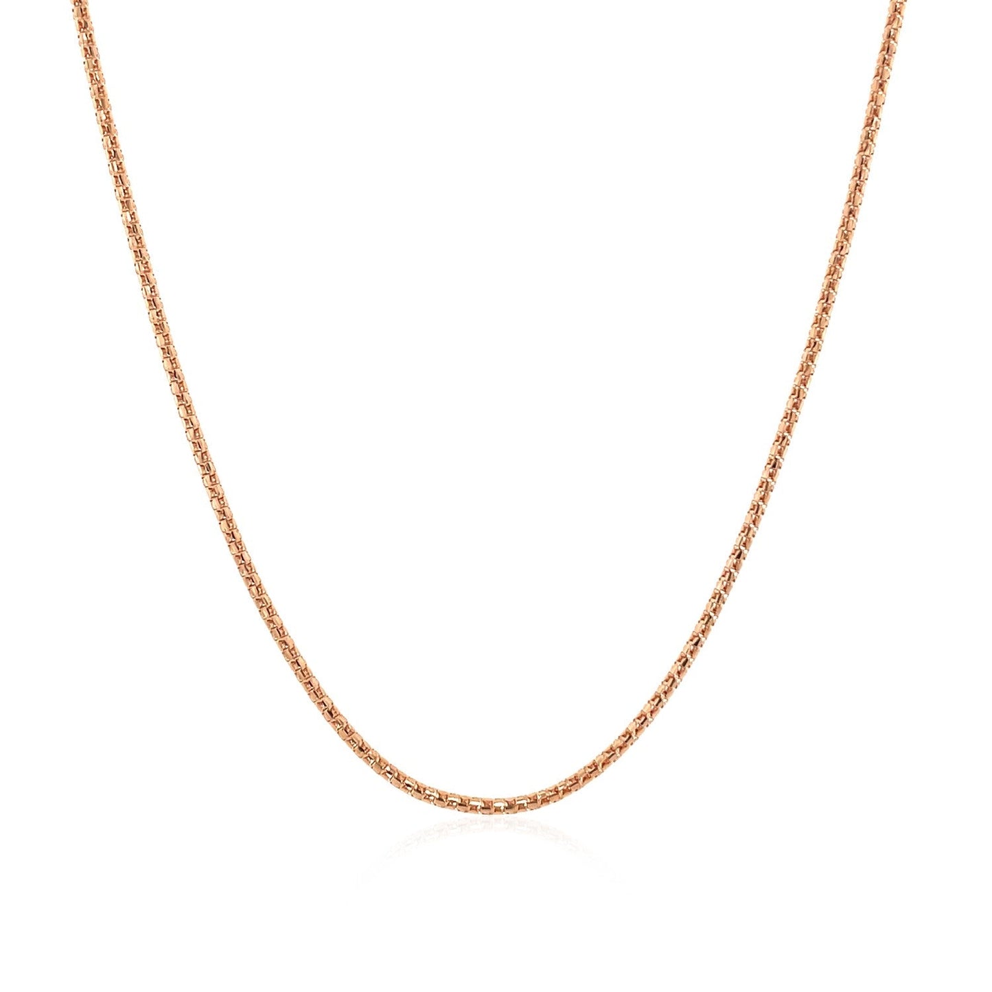 14k Rose Gold Adjustable Popcorn Chain (1.30 mm)