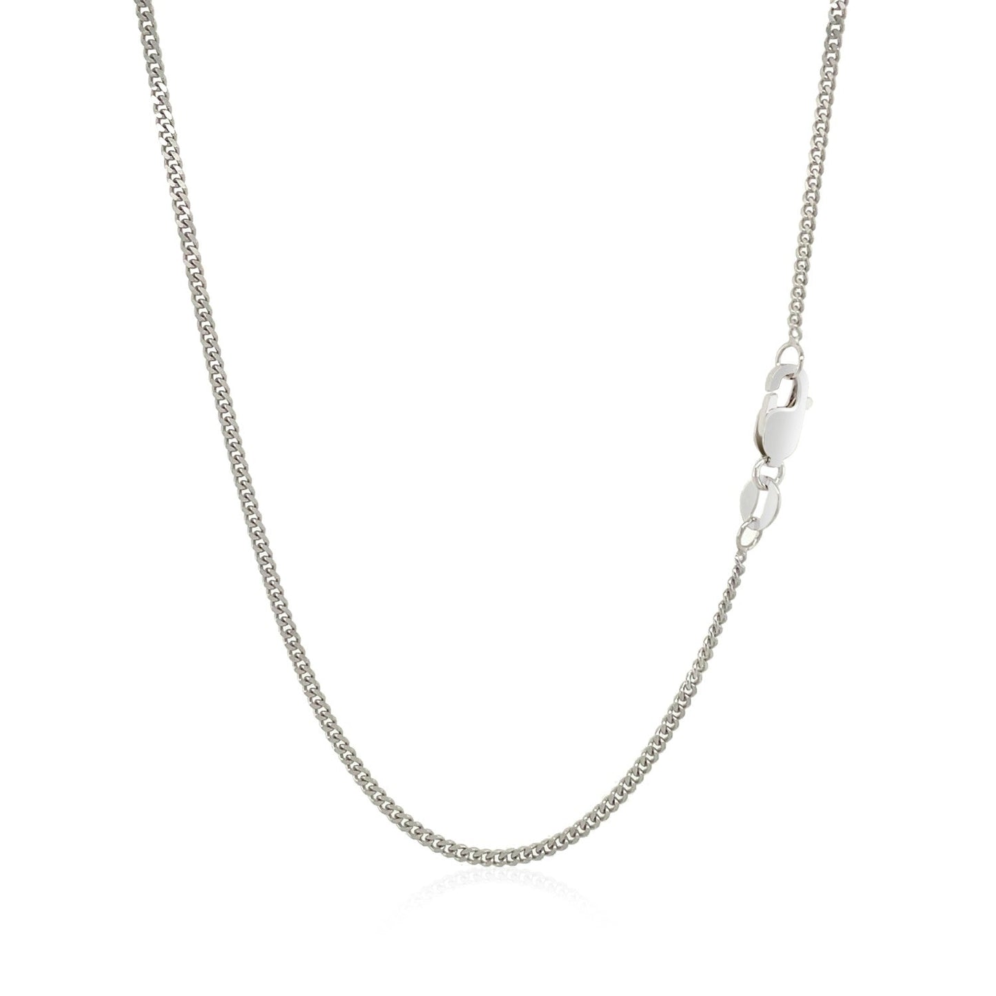 10k White Gold Gourmette Chain (1.40 mm)