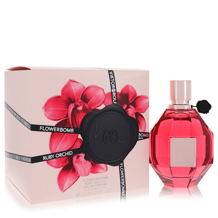 Flowerbomb Ruby Orchid by Viktor & Rolf Eau De Parfum Spray 1 oz for Women