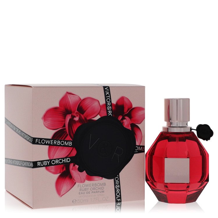 Flowerbomb Ruby Orchid by Viktor & Rolf Eau De Parfum Spray 1 oz for Women