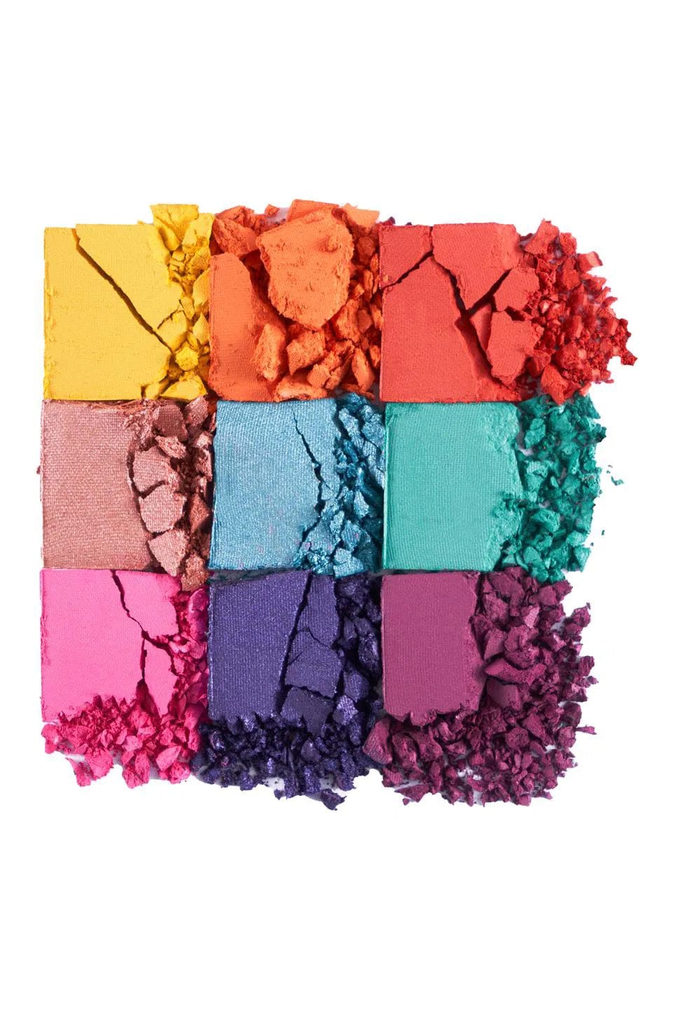 Palette de 9 fards à paupières compacts Flormar à la texture crémeuse et au fini mat/scintillant 9 g - 002 Ready The Party