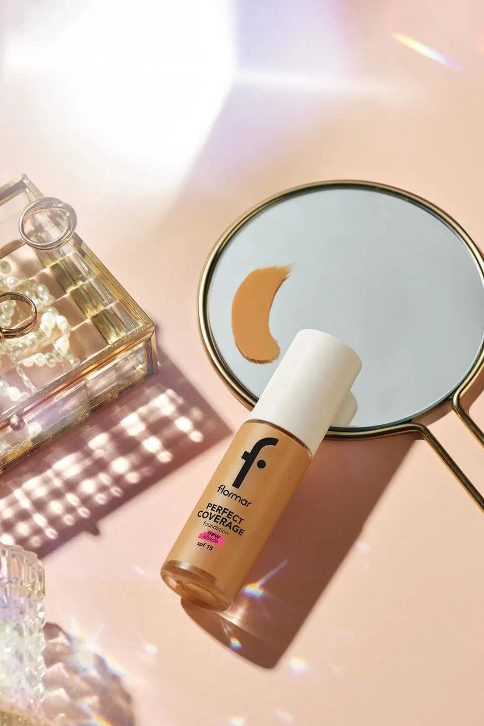 Flormar Perfect Coverage Highly Pigmented & Semi-gloss Finish SPF15 Foundation 30ml - 131 Warm Nude