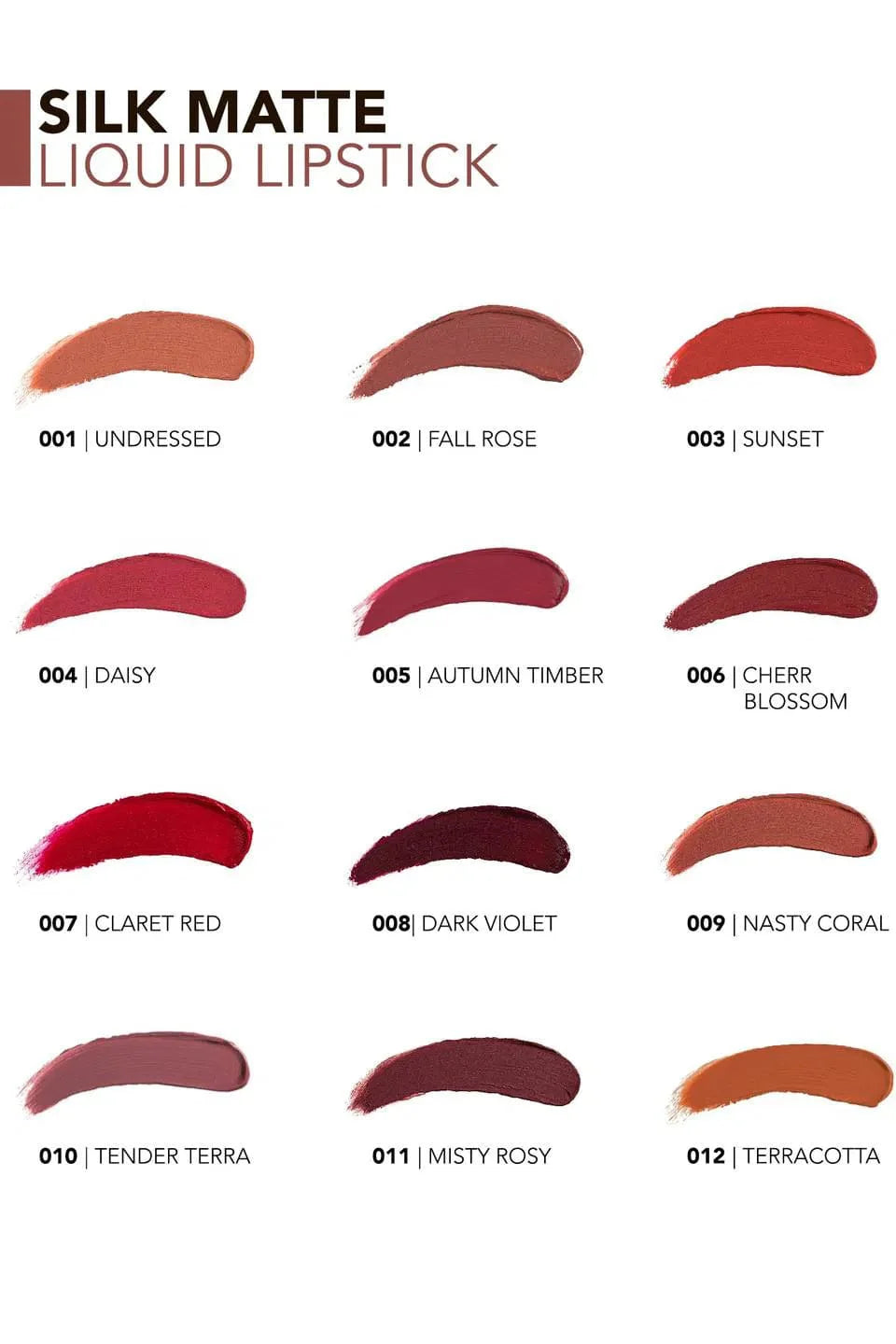 Flormar Silk Matte Highly Pigmented & Moisturizing Liquid Lipstick with Matte Finish 4.5ml - 004 Daisy