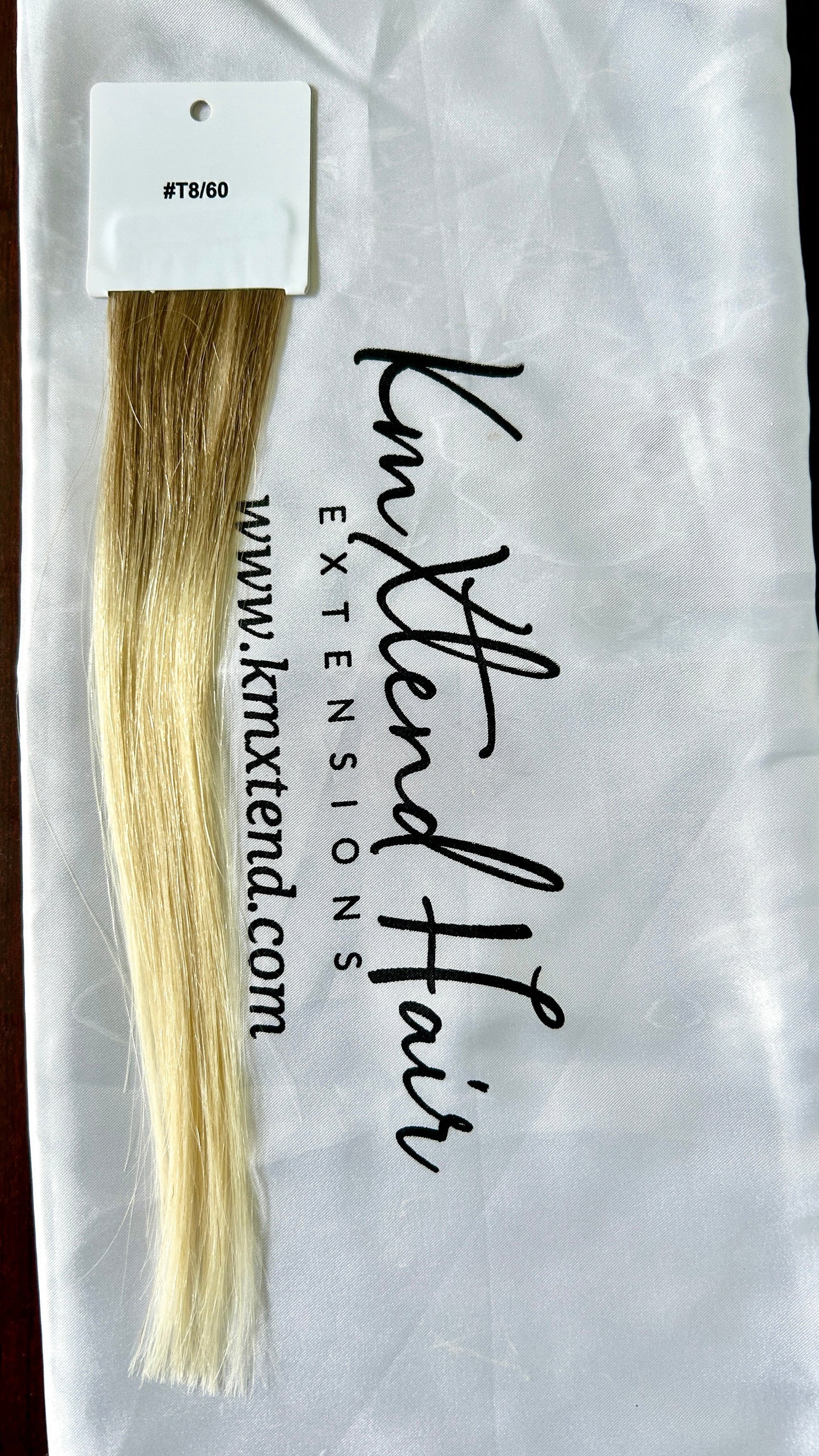 Rooted Blonde Flat Hybrid Weft Hair Extensions T8/60 for Natural Blend