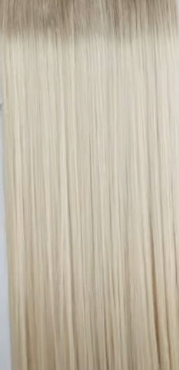 Ombre Rooted Blonde Cuticle Aligned Remy Clip In Hair Extensions Color T18/60