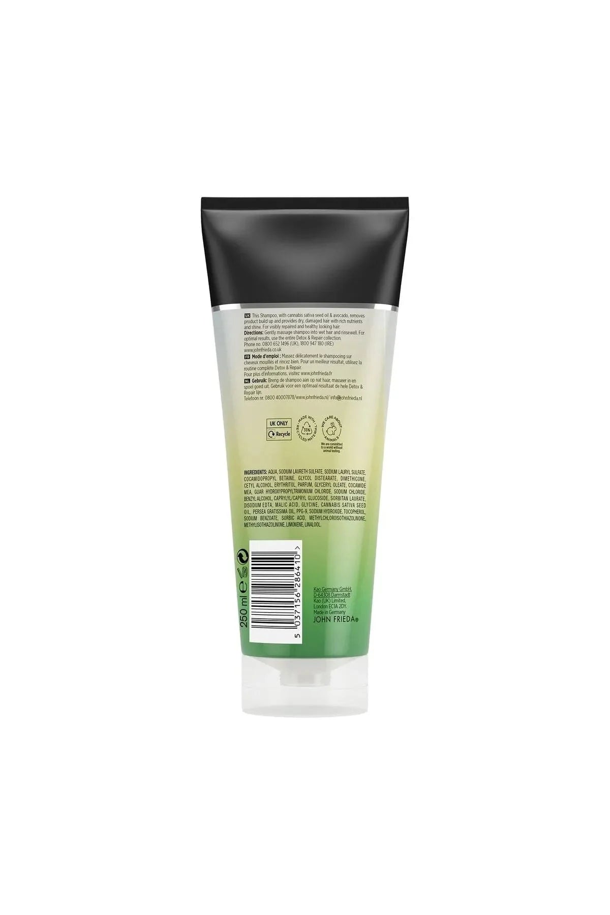 John Frieda Detox & Repair Repair Shampoo for Dry and Damaged Hair 250 ml