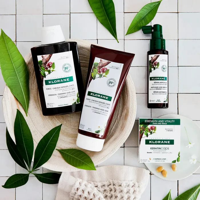 Après-shampoing fortifiant à la quinine et à l'extrait de fleur d'amour bio Klorane 200 ml
