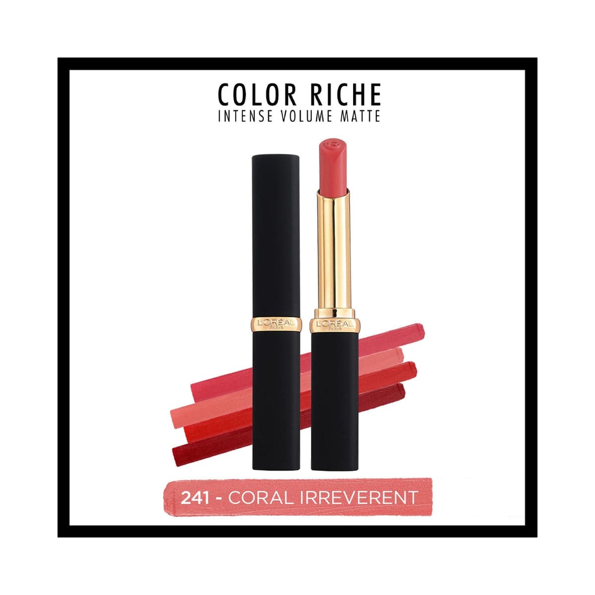 Loreal Paris Colour Riche Intense Volume Matte Lipstick -241 Coral Irreverent