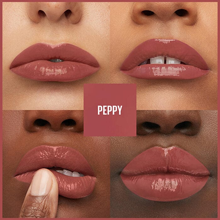 Maybelline New York Super Stay Vinyl Ink Long Lasting Liquid Gloss Lipstick - 115 Peppy -2 Pack
