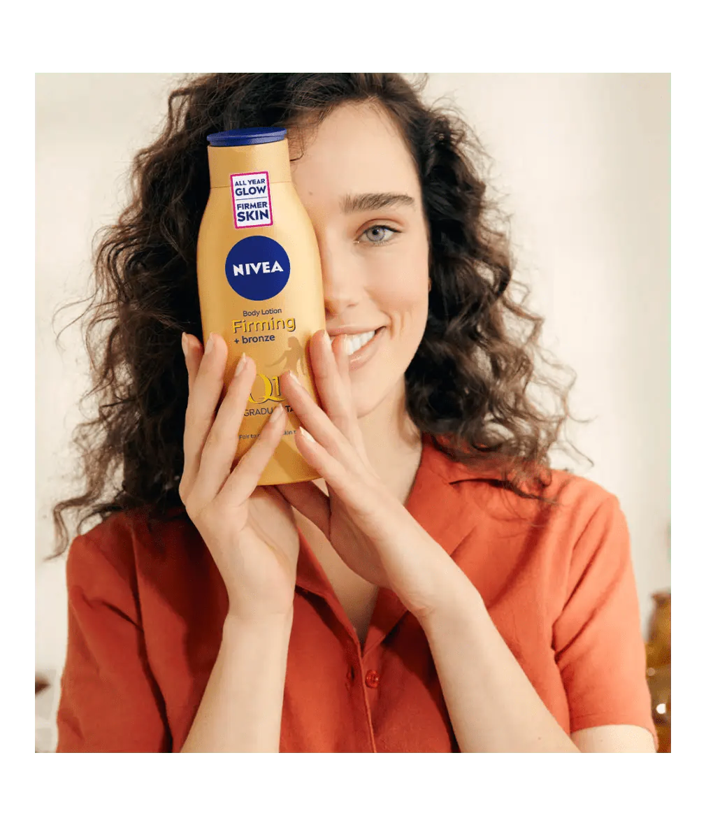 Crème hydratante pour le corps Nivea Q10, bronzage progressif, peau claire à moyenne, 200 ml (lot de 3)