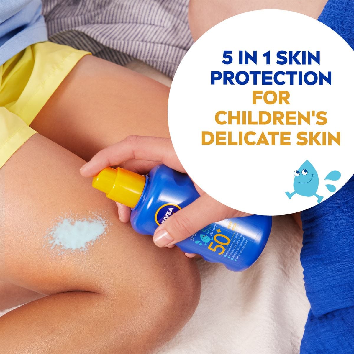 Nivea Sun Kids Protect & Care Coloured Sun Cream Spray SPF50+ 200ml / 6.8 fl.oz