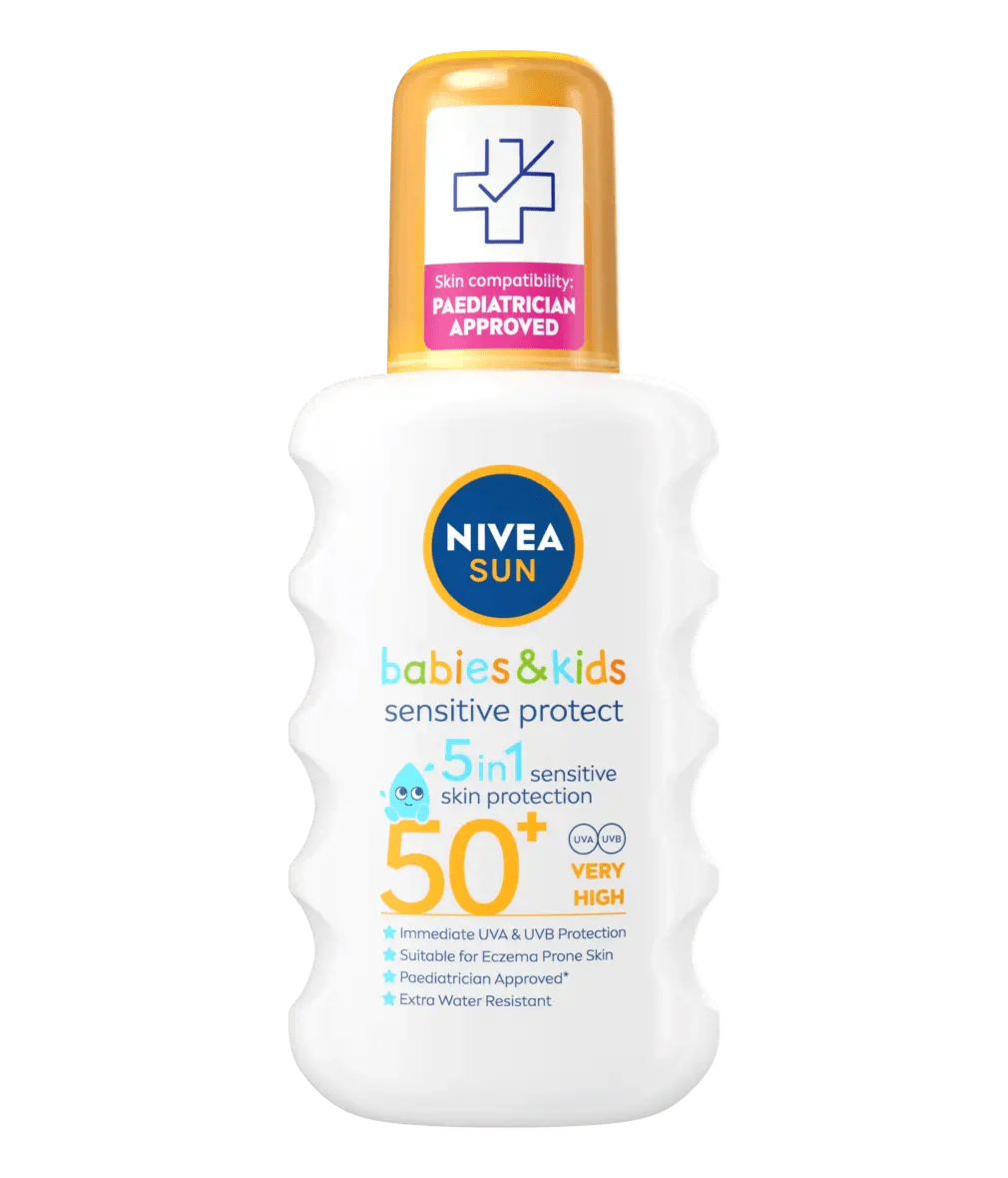 Nivea Sun Kids Sensitive Protect SPF 50+ Sun Lotion Spray 200ml / 6.8 fl.oz