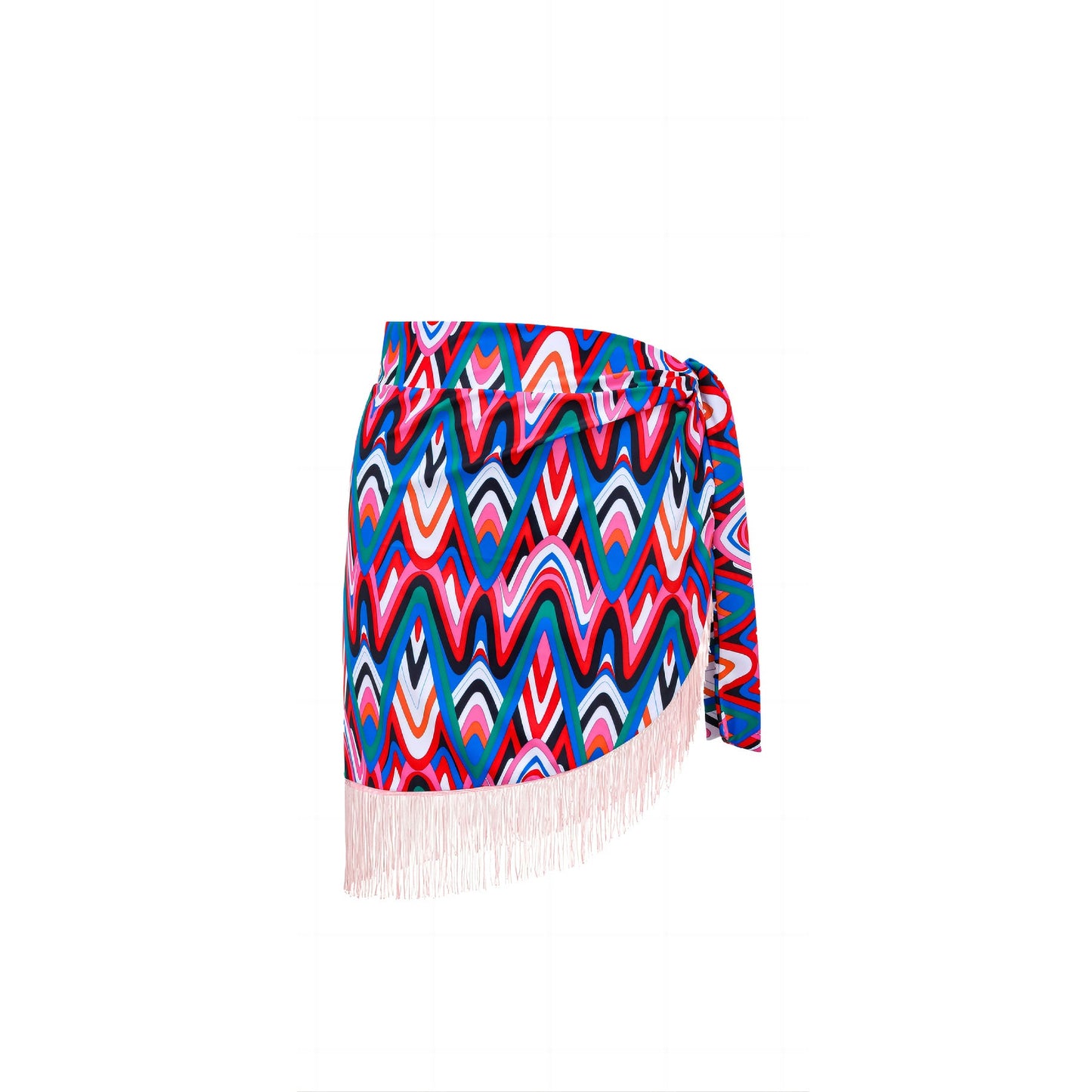 Spring Sexy Swimsuit Women Conservative Printed Swimsuit Wrap Skirt Set