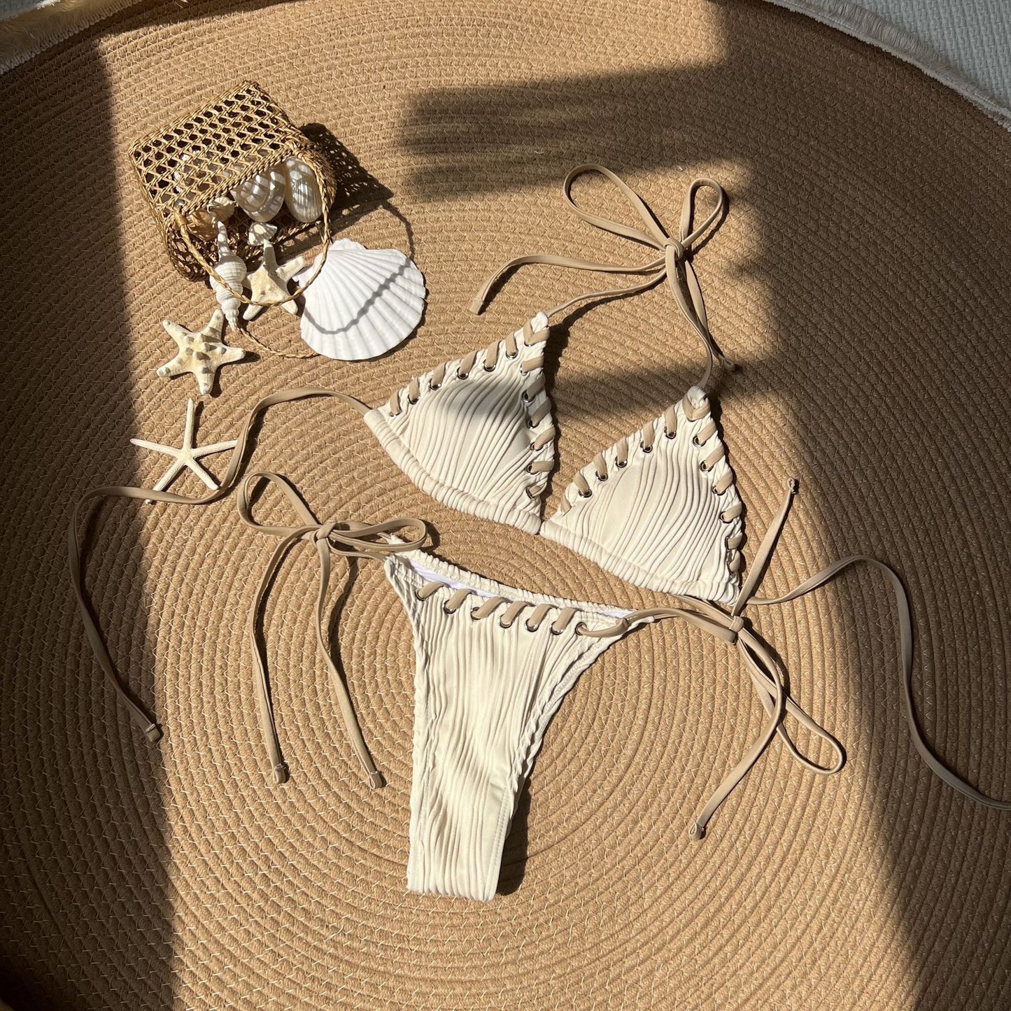 Fresh Sweet Personality Split Swimwear Swimsuit Bikini