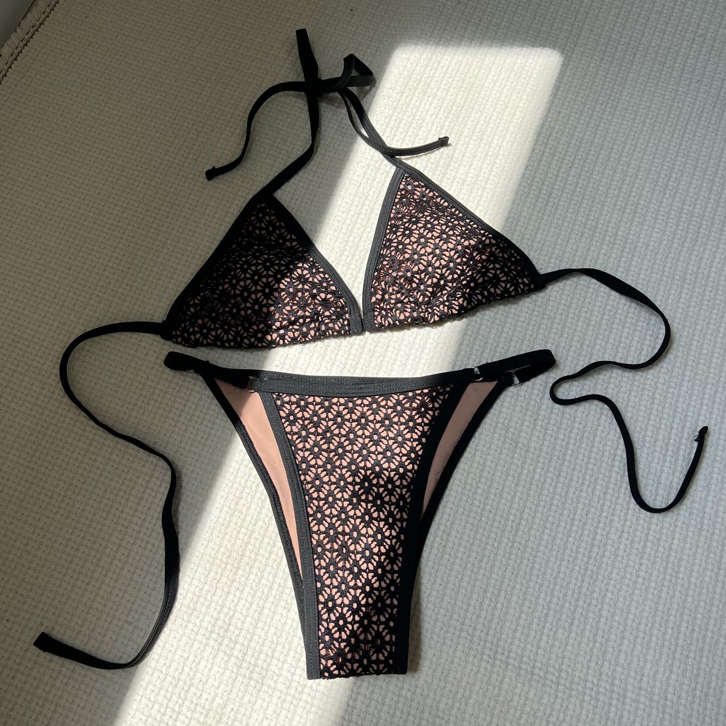 Hollow Out Cutout Out See Through Super Sexy Split Swimwear Swimsuit Bikini Bikini