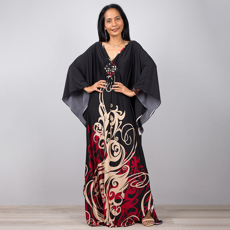 Beach Dress Loose Seaside Vacation Sun Protection Robe Beach Cover Up Swimsuit Outwear Women