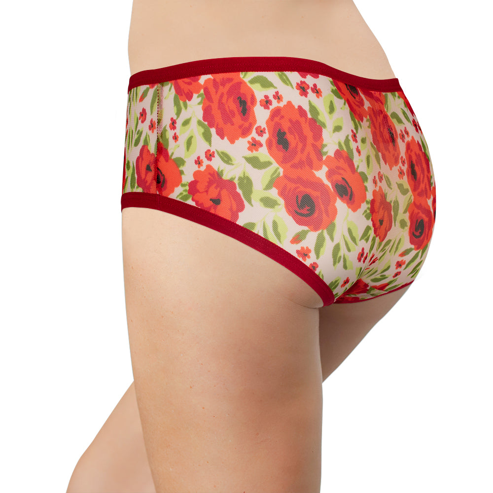 Cozy & Flirty Winter Floral Hipster – XS–3X