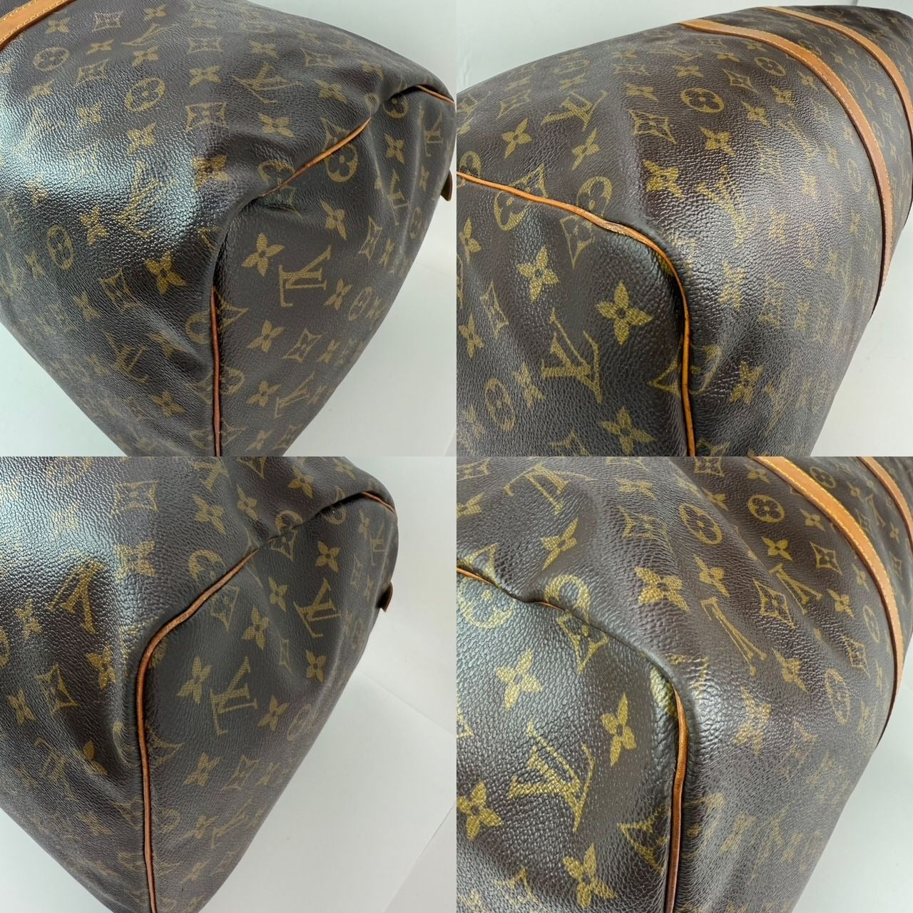 Sac de voyage Louis Vuitton Keepall 55 en toile monogrammée