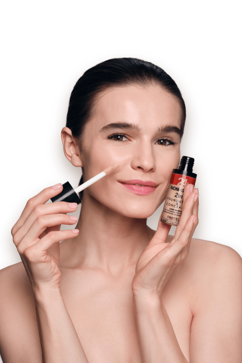 Pastel 24H Non-Stop 2in1 Foundation & Concealer - 606 Warm