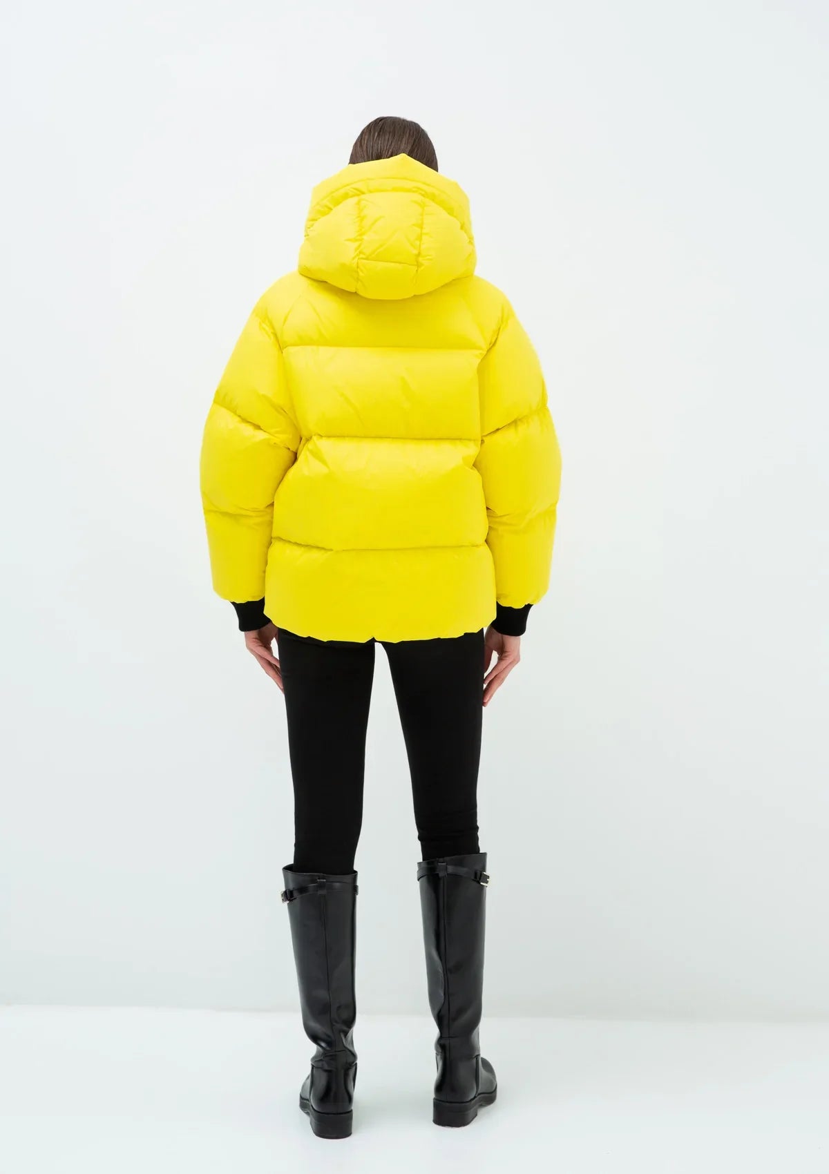 Doudoune à capuche Gisela Premium en jaune