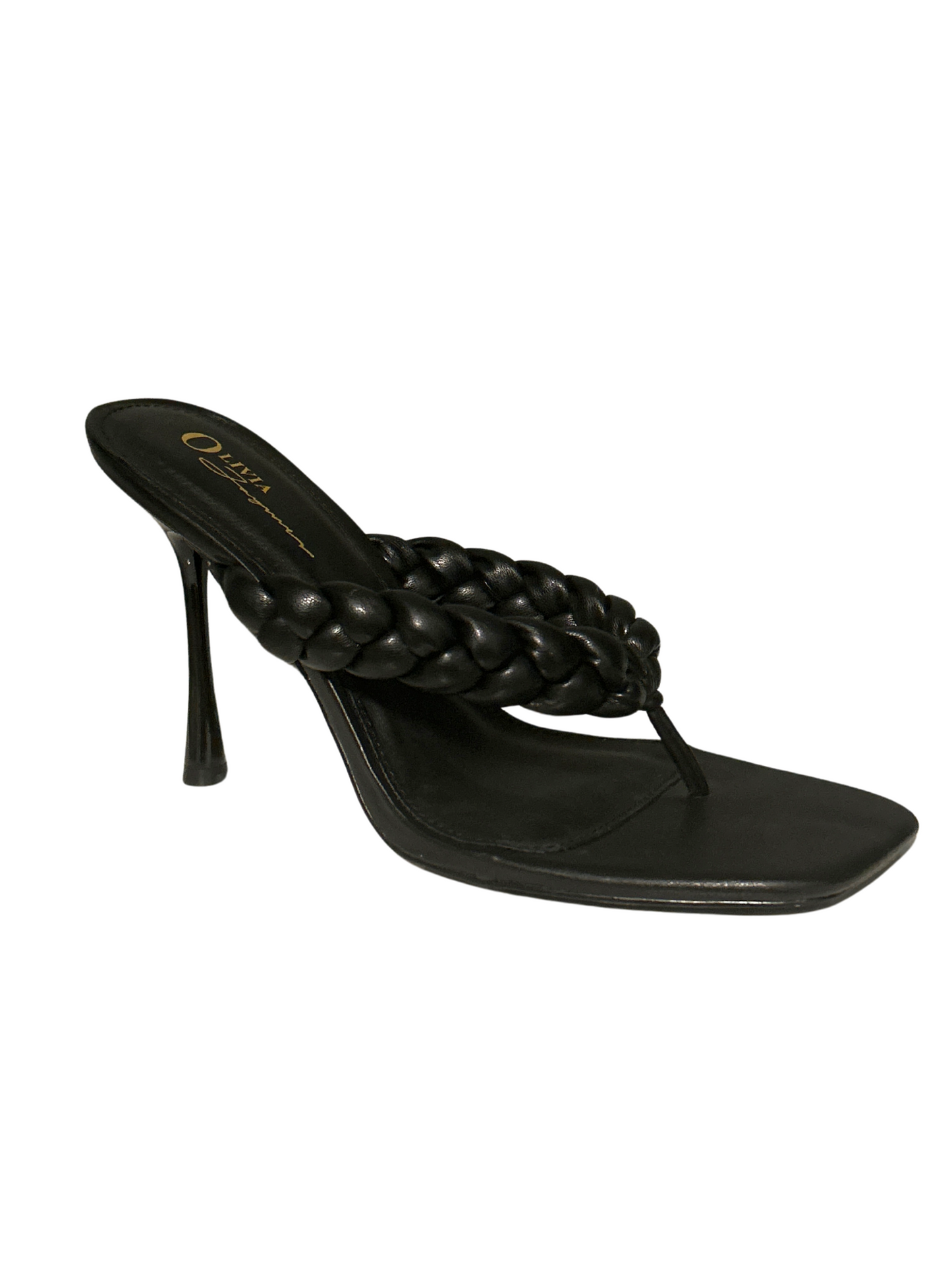 Nixie 4-Inch Chic Nude Slip on Sandals With Braided Design For Comfort And Style