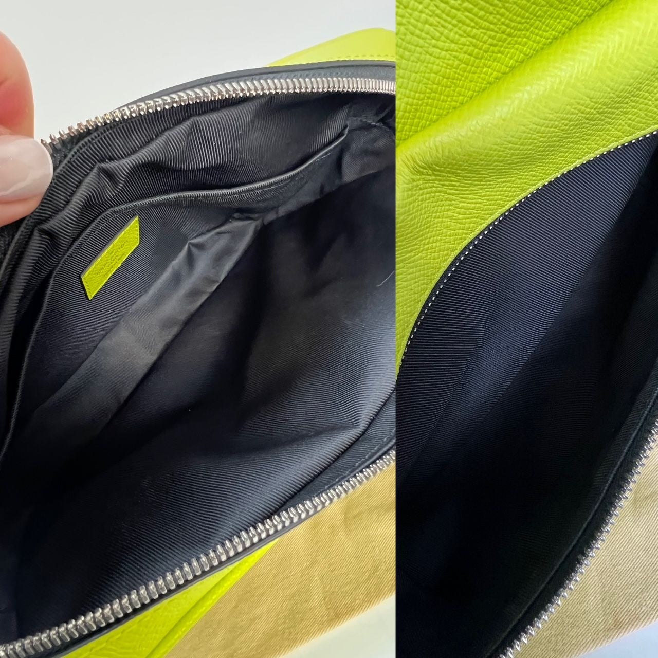 LOUIS VUITTON Taigarama Outdoor Messenger Yellow Bag