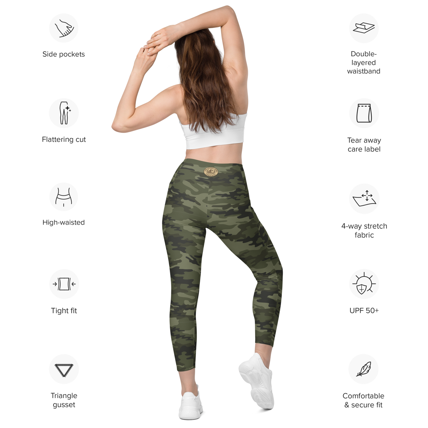 The Casual Camo Company Military Leggings with Pockets