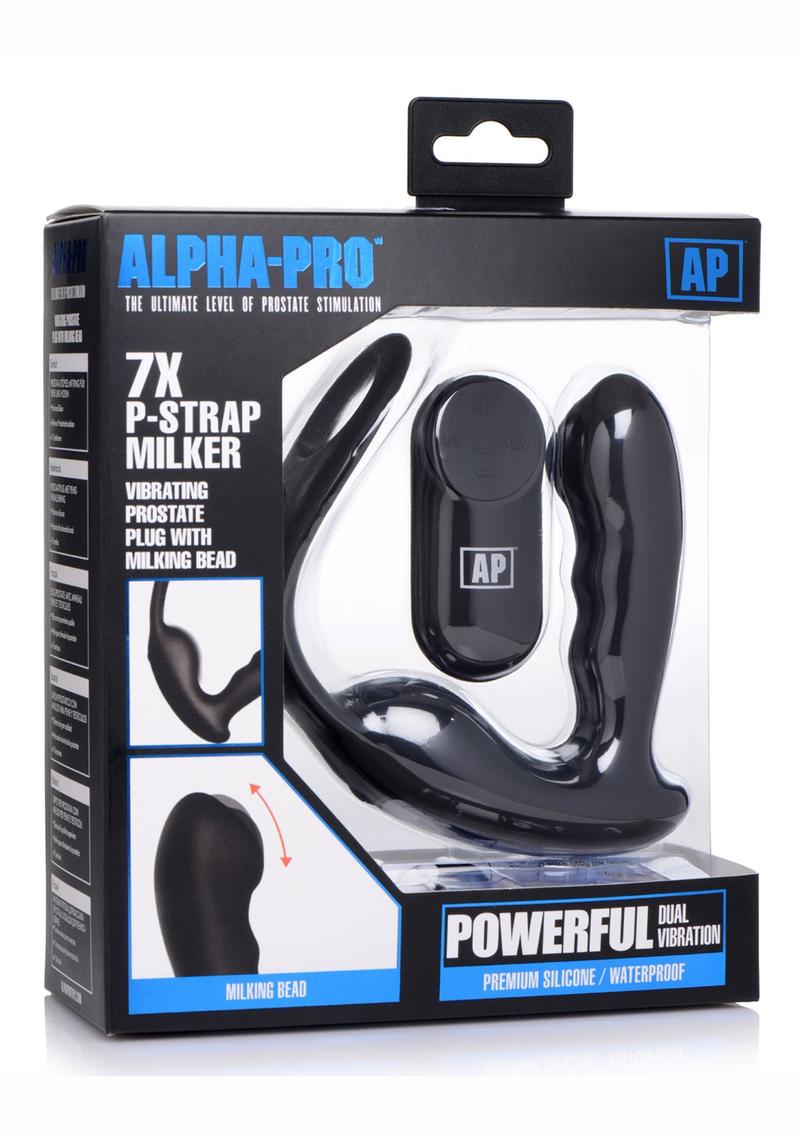 Alpha Pro 7X P Strap Milker Vibrating Prostate Plug