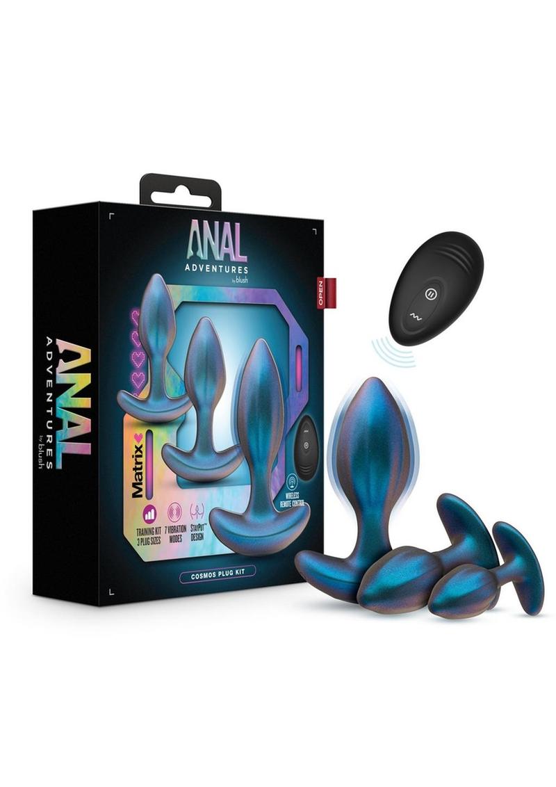 Matrix Cosmos Plug Kit Silicone Anal Plug Set with Remote